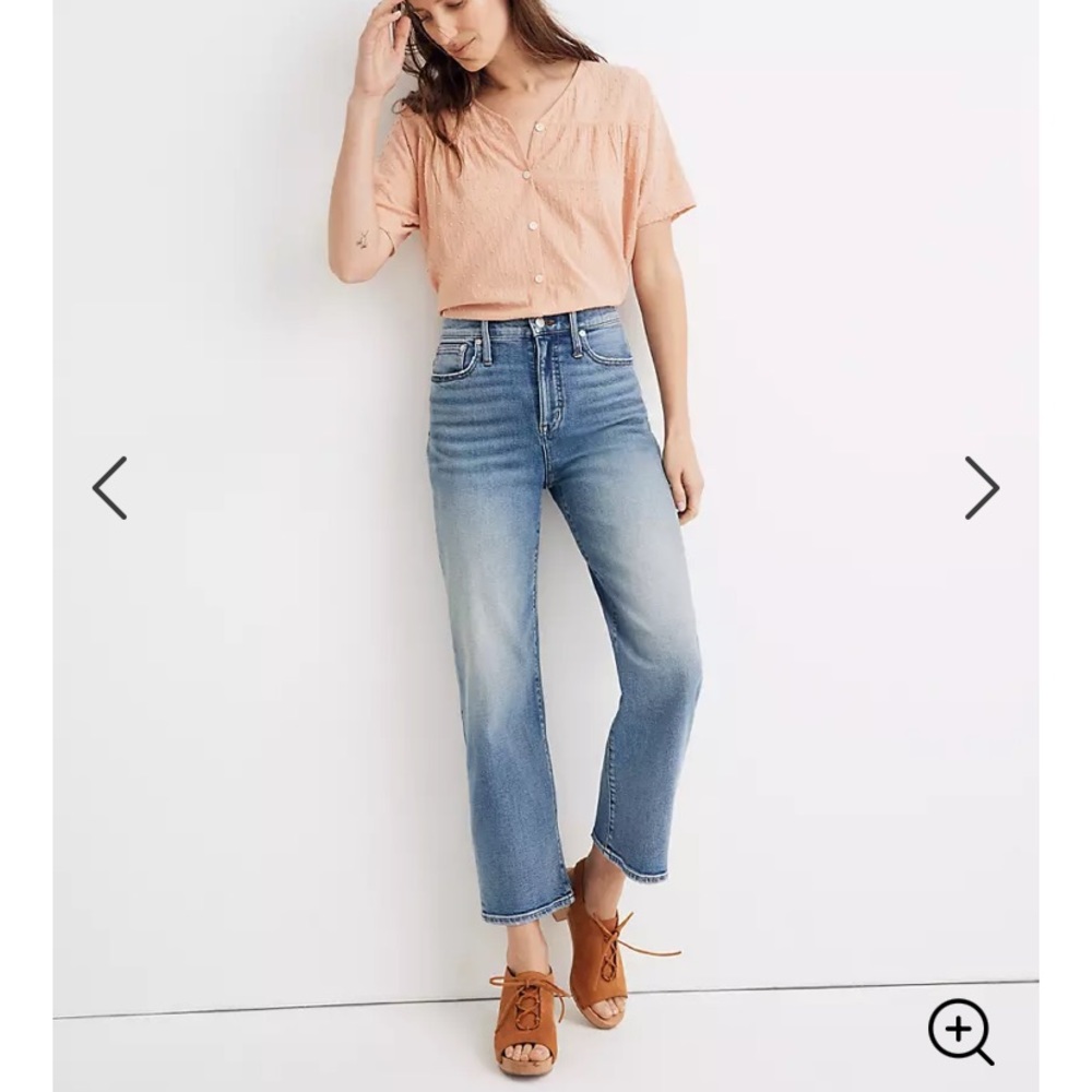Madewell Slim Wide-Leg Crop Jeans